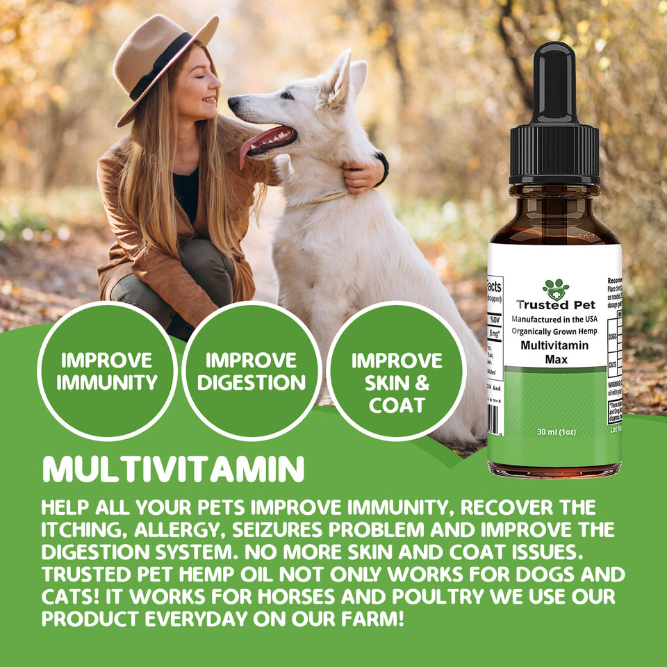 Trusted Pet Organic Hemp Oil with Multivitamin