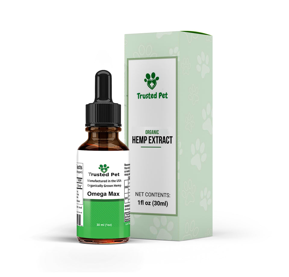 Trusted pet Organic Hemp Oil with Omega