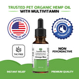 Trusted pet Organic Hemp Oil with Omega