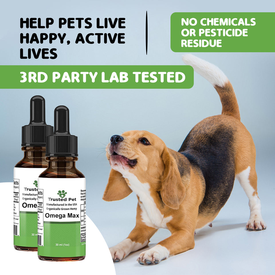 Trusted pet Organic Hemp Oil with Omega