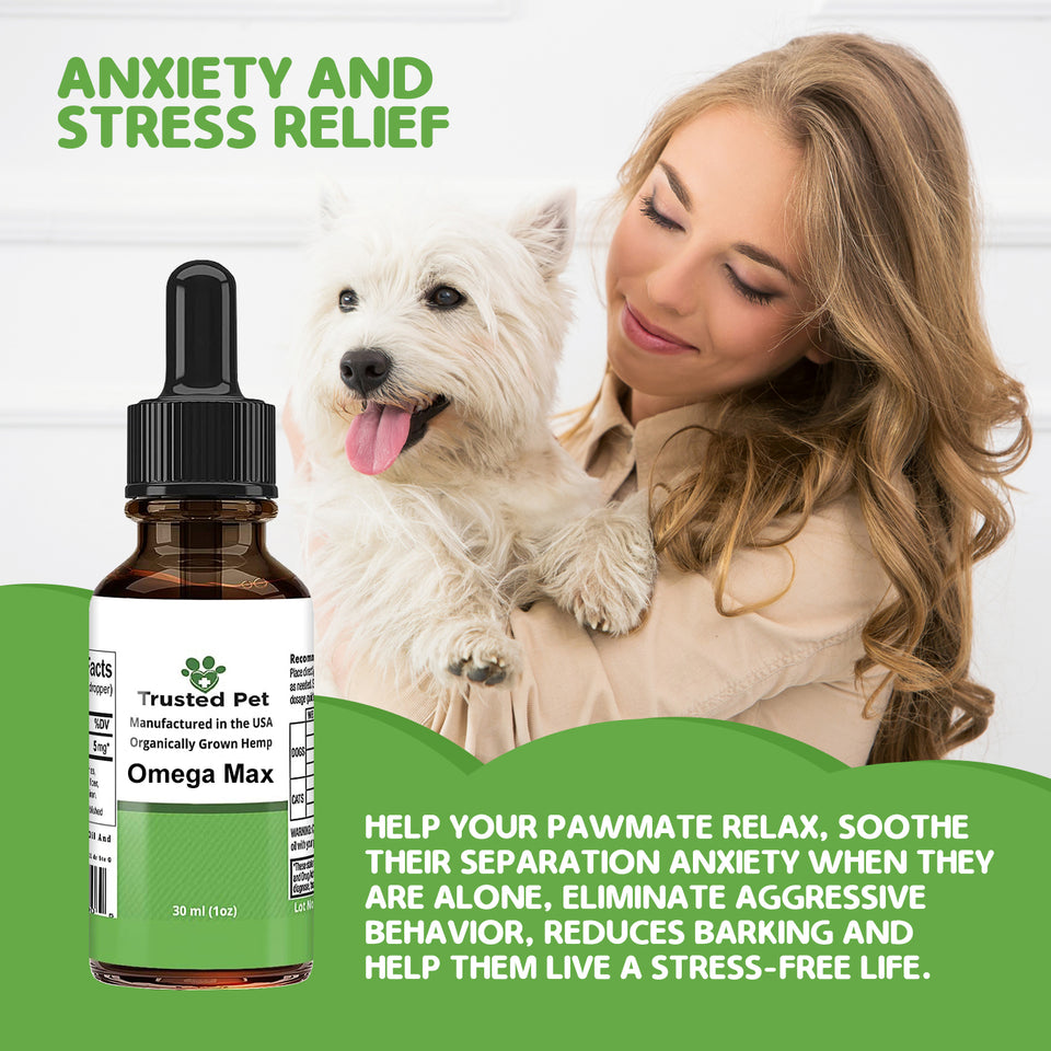 Trusted pet Organic Hemp Oil with Omega