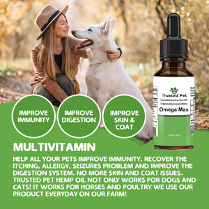 Trusted pet Organic Hemp Oil with Omega